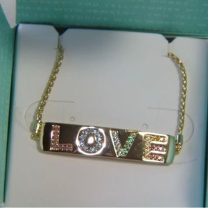 Origami Owl Exclusive Gold LOVE Bolo Bracelet
